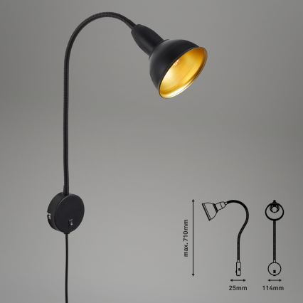 Briloner - Vägglampa HYGGE 1xE14/25W/230V