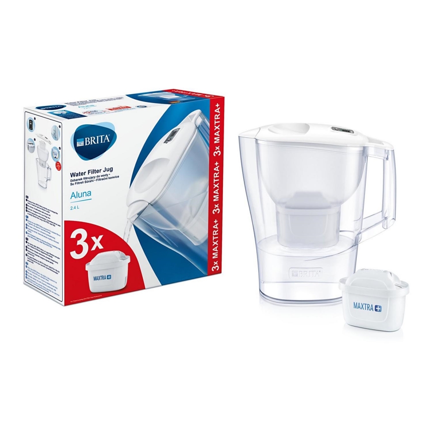 Brita - Filtervattenkokare Aluna 2,4 l + 3 filter