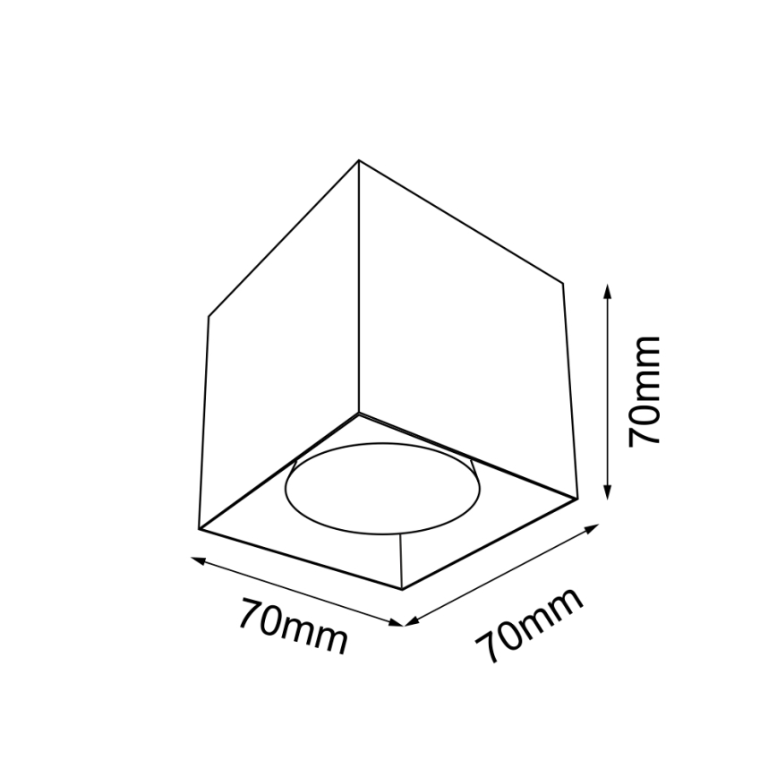 Brosline - Spotlampa 1xGU10/10W/230V vit