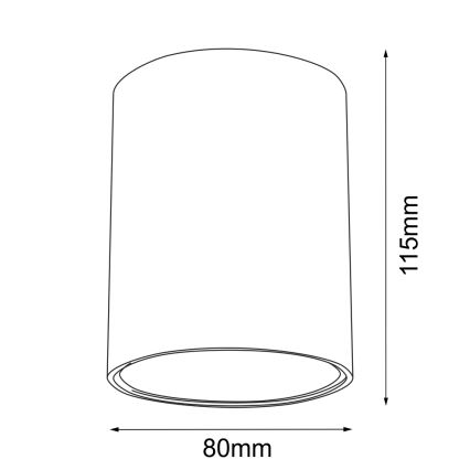 Brosline - Spotlampa 1xGU10/10W/230V vit