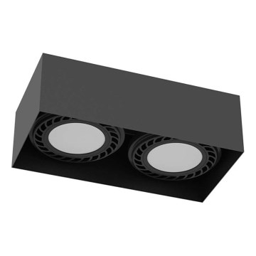Brosline - Spotarmatur 2xGU10/18W/230V svart