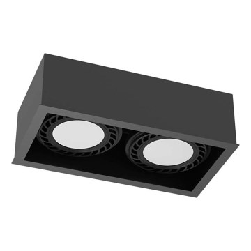 Brosline - Spotlampa 2xGU10/18W/230V svart