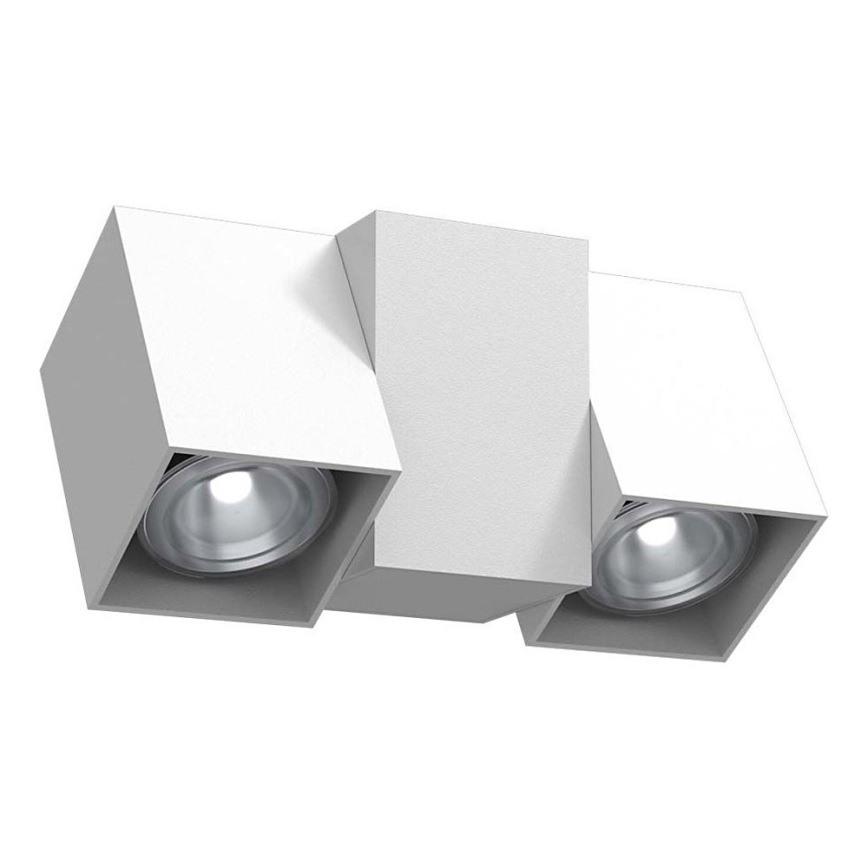 Brosline - Väggmonterad spotlight 2xGU10/10W/230V vit