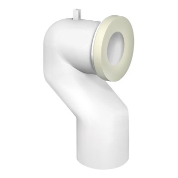 Bruckner - 90° toalettpannanslutning Offset 11 cm vit