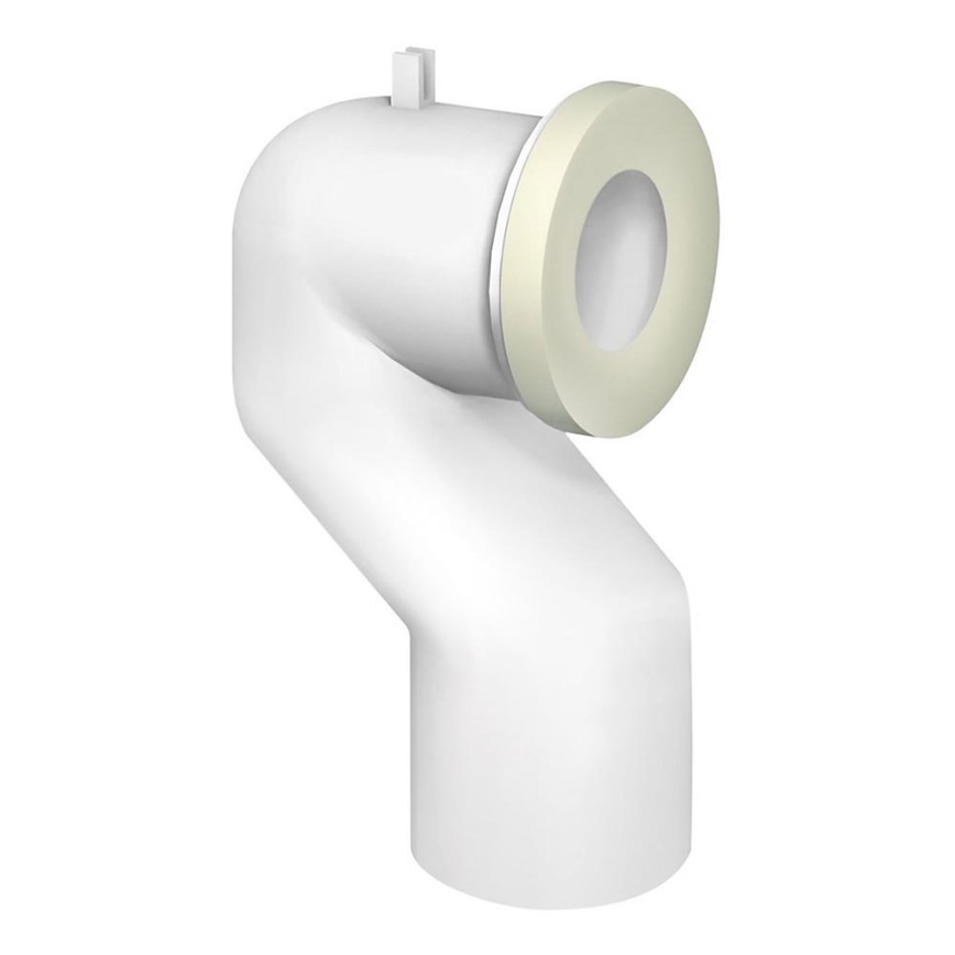 Bruckner - 90° toalettpannanslutning Offset 11 cm vit
