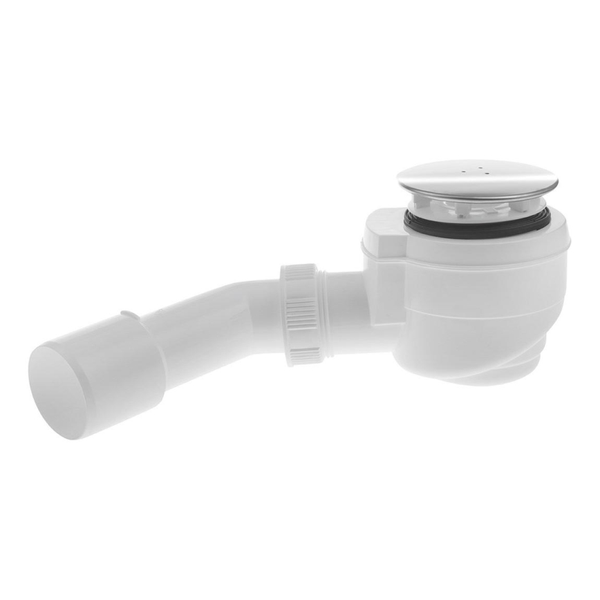 Bruckner - Duschbricka sifon DN40/50 vit/polerad rostfri