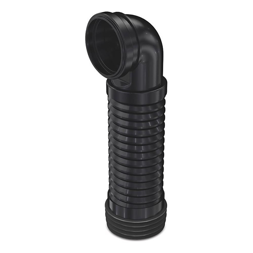 Bruckner - Flexibel anslutning för vägghängd toalett 90° 20,5-37 cm svart