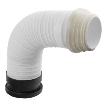 Bruckner - Flexibel toalettpannanslutning 45 cm vit/svart