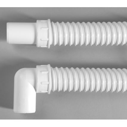 Bruckner - Flexibla anslutningsrör armbåge 80 cm vit