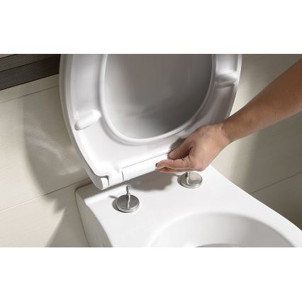 Bruckner - Toalettsits SoftClose FULDA SLIM vit