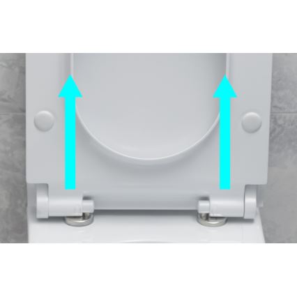 Bruckner - Toalettsits SoftClose FULDA SLIM vit