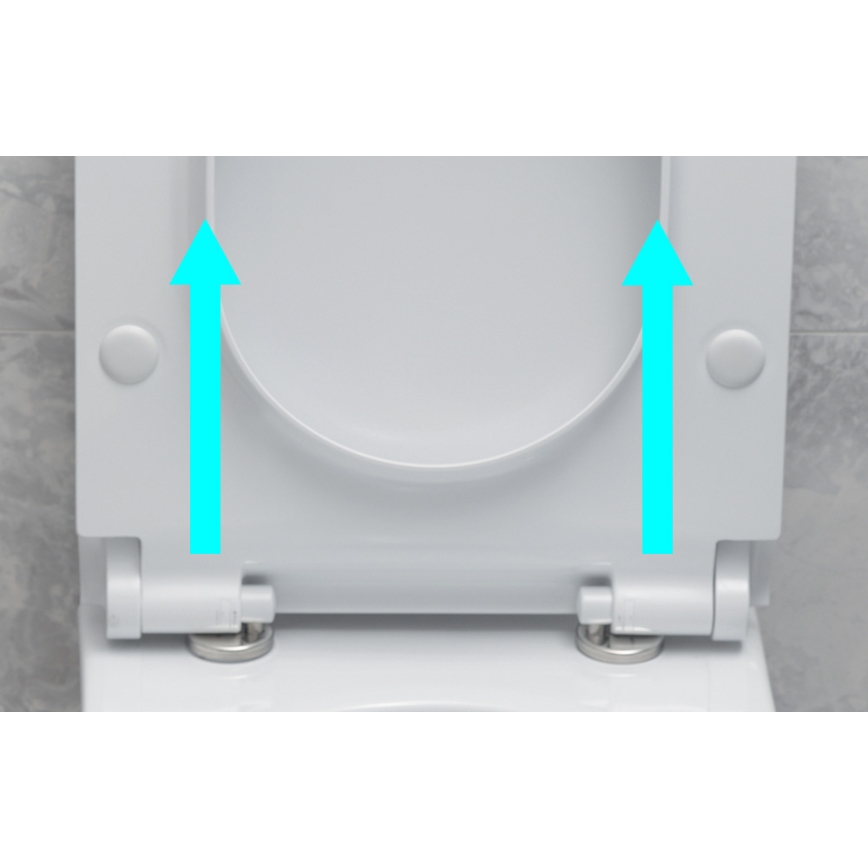 Bruckner - Toalettsits SoftClose FULDA SLIM vit