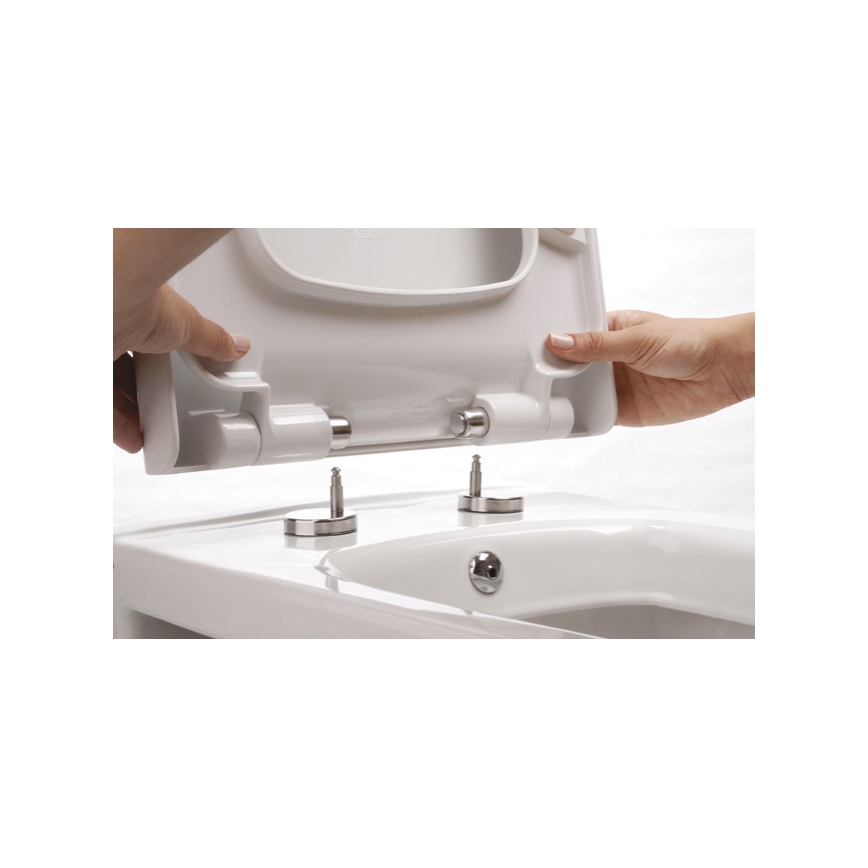 Bruckner - Toalettsits SoftClose FULDA SLIM vit
