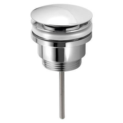 Bruckner - Tvättställsavlopp utan bräddavlopp CLICK-CLACK diameter 6,4 cm skinande krom