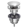 Bruckner - Tvättställsavlopp utan bräddavlopp CLICK-CLACK diameter 6,4 cm skinande krom