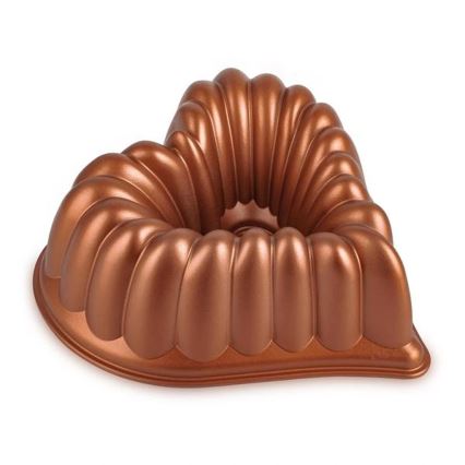 Bundtform KITCHISIMO hjärtformad/kopparfärgad