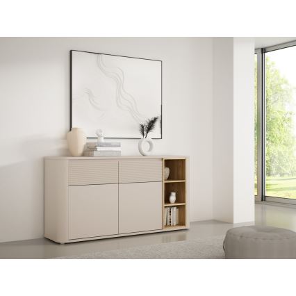 Byrå BASKO beige/ek