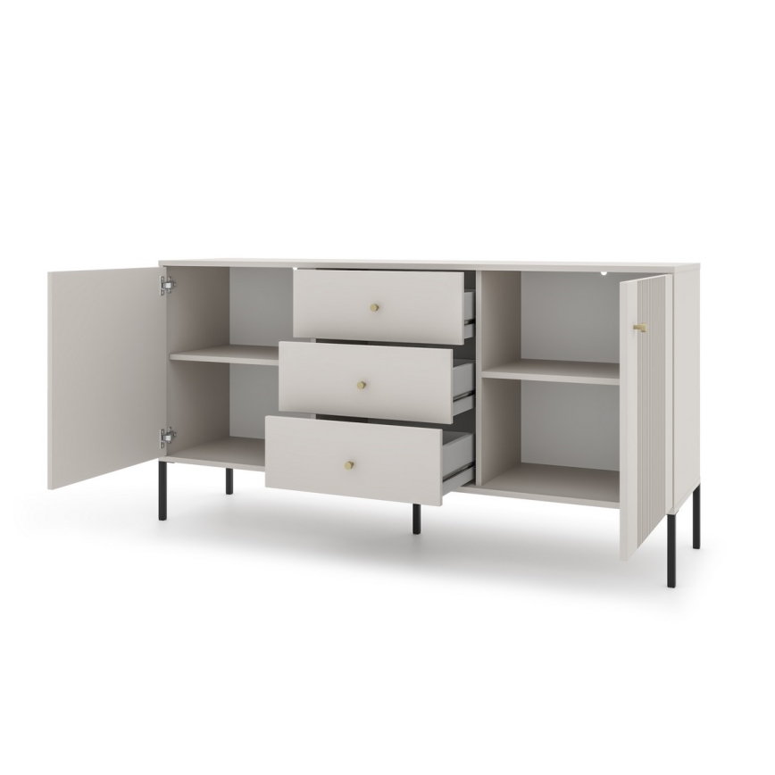 Byrå LUE beige/svart