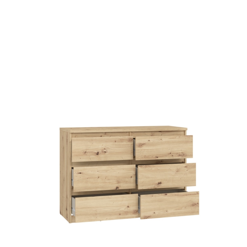 Byrå MAO med lådor, Artisan-ek