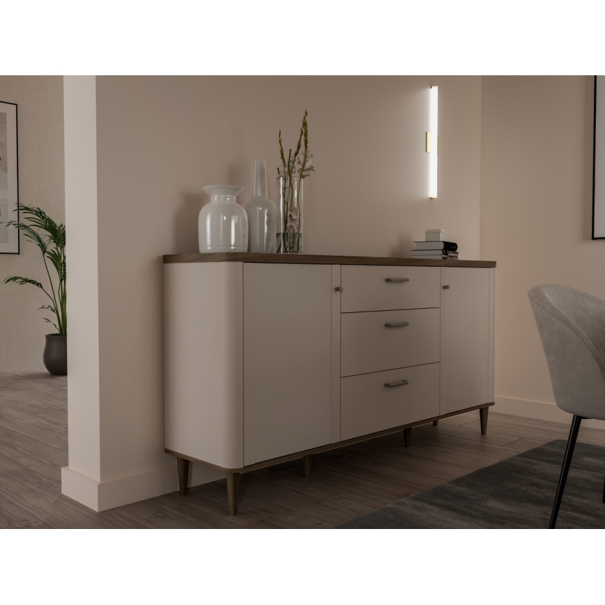 Byrå med lådor VIRO, brun/beige