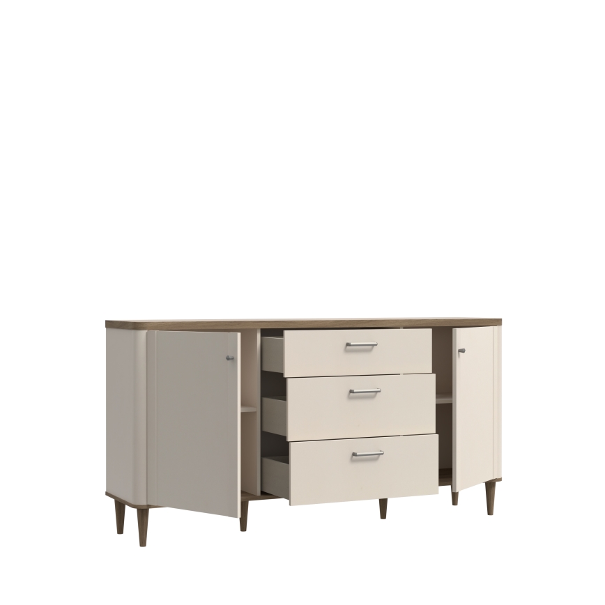 Byrå med lådor VIRO, brun/beige