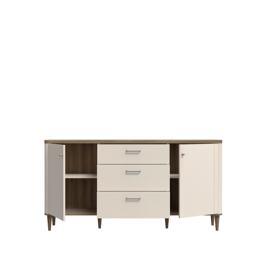 Byrå med lådor VIRO, brun/beige