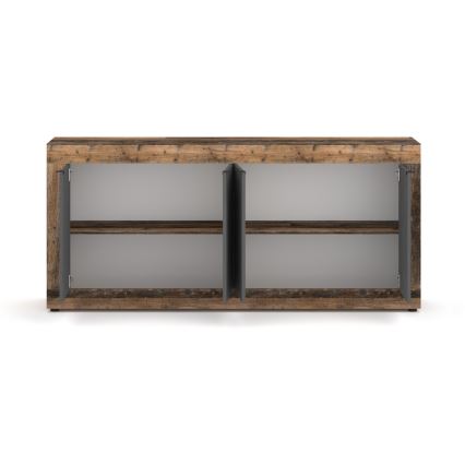 Byrå RUNEA mörkbrun/antracit