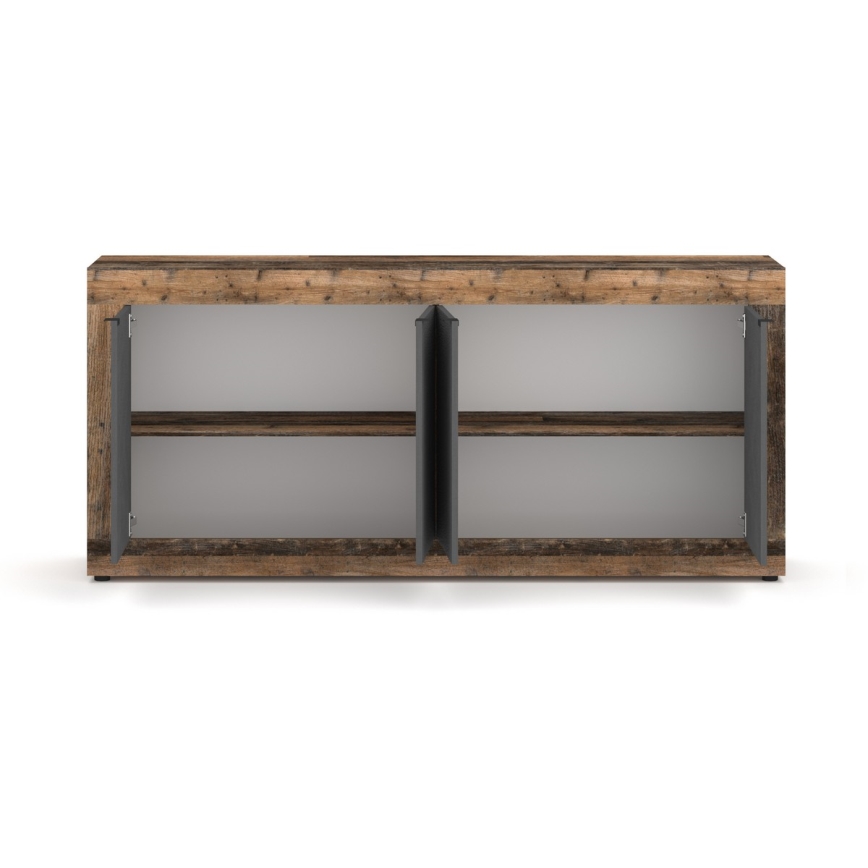 Byrå RUNEA mörkbrun/antracit