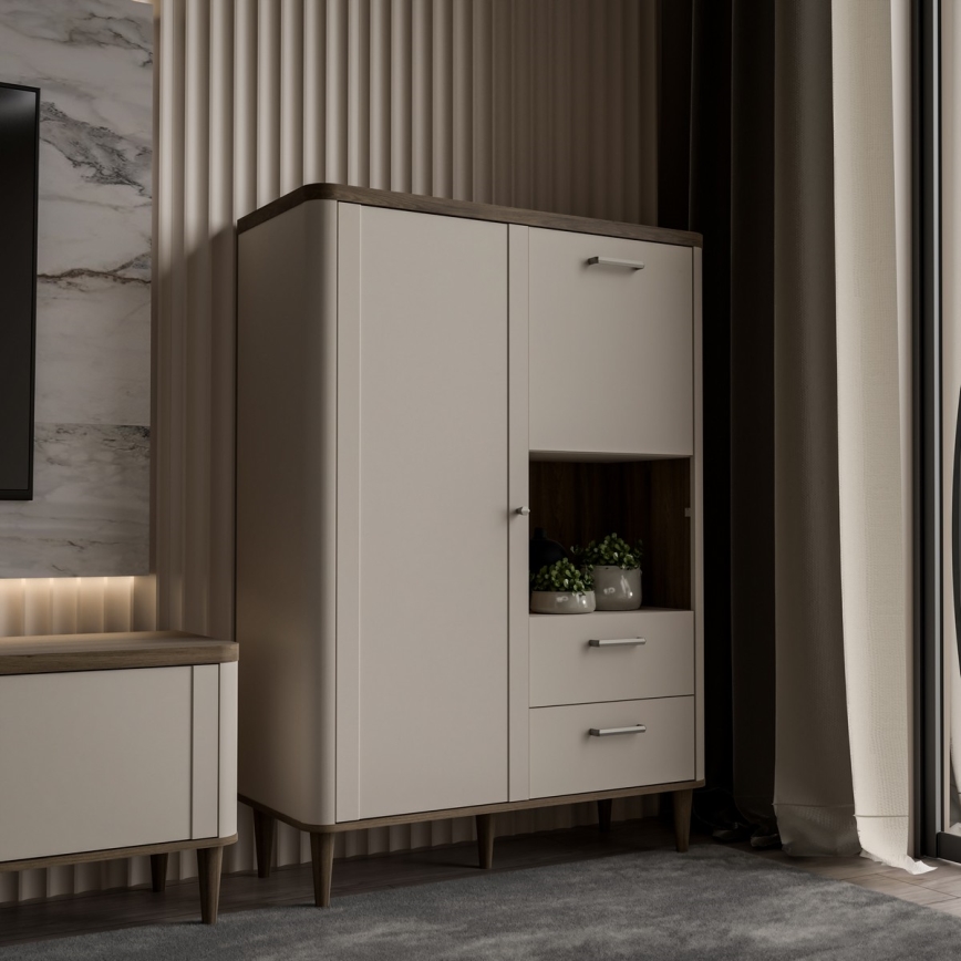 Byrå VIRO brun/beige