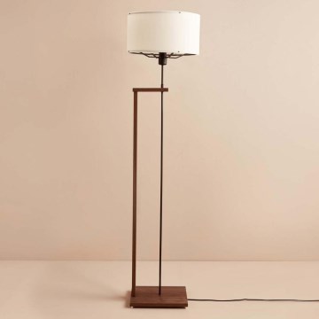 Byrålampa AYD 1xE27/40W/230V brun/vit