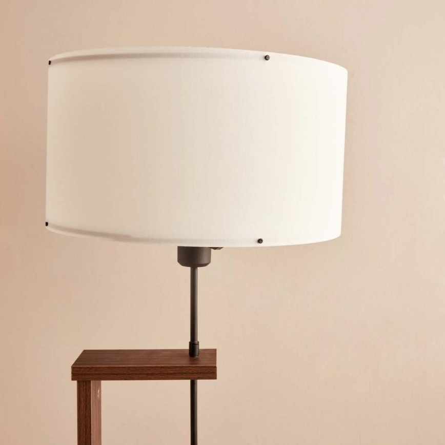 Byrålampa AYD 1xE27/40W/230V brun/vit