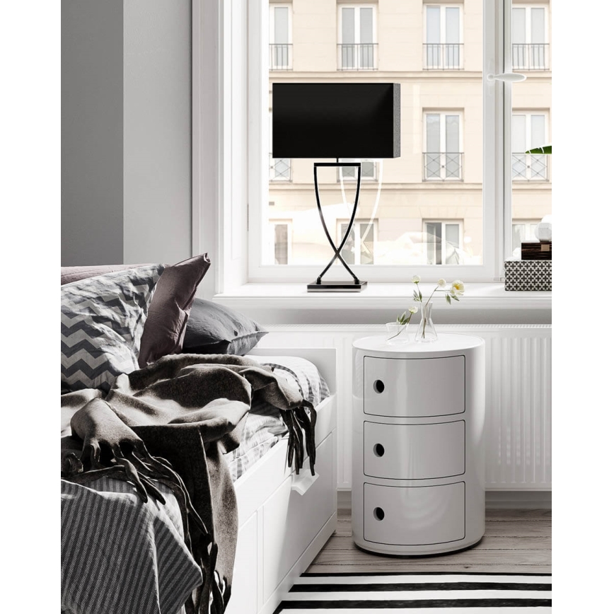 ByRydens - Bordslampa OMEGA 1xE27/5W/230V svart