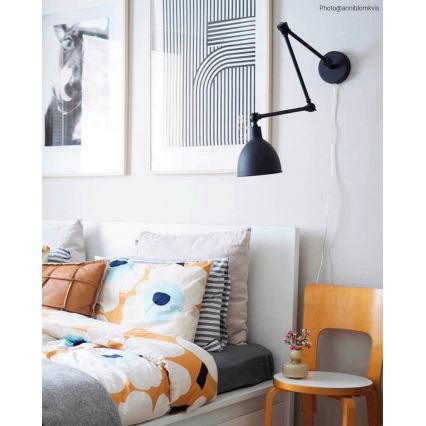 ByRydens - ByRydens - Dimbar vägglampa BASAR 1xE27/5W/230V svart