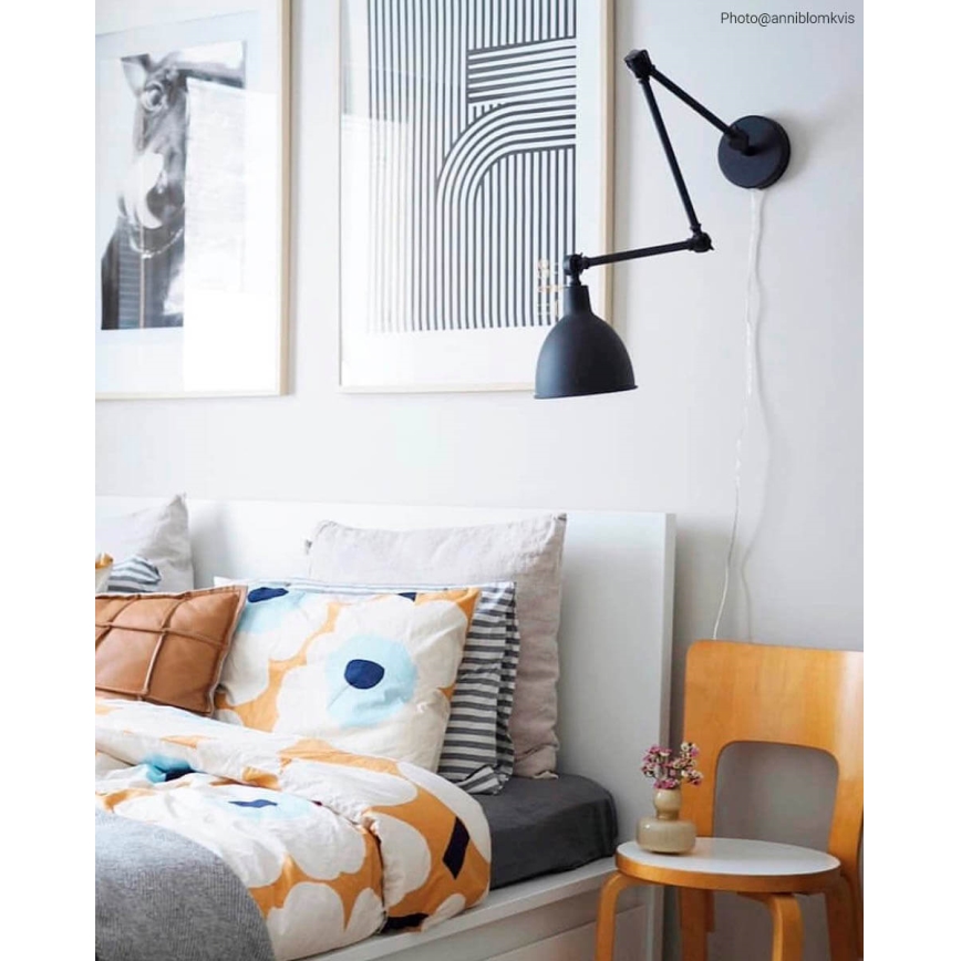 ByRydens - ByRydens - Dimbar vägglampa BASAR 1xE27/5W/230V svart
