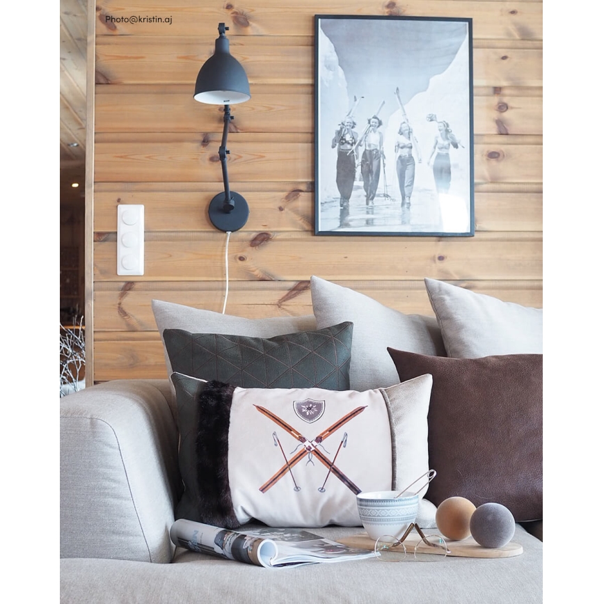 ByRydens - ByRydens - Dimbar vägglampa BASAR 1xE27/5W/230V svart