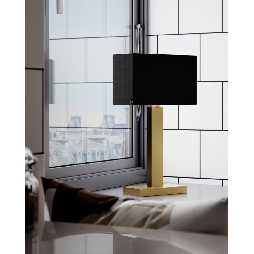 ByRydens - Bordslampa PRIME 1xE27/5W/230V svart/guld