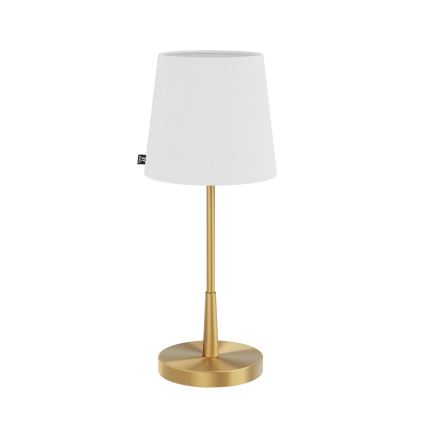 ByRydens - Bordslampa LUMI 1xE27/8W/230V vit/guld 48,5 cm