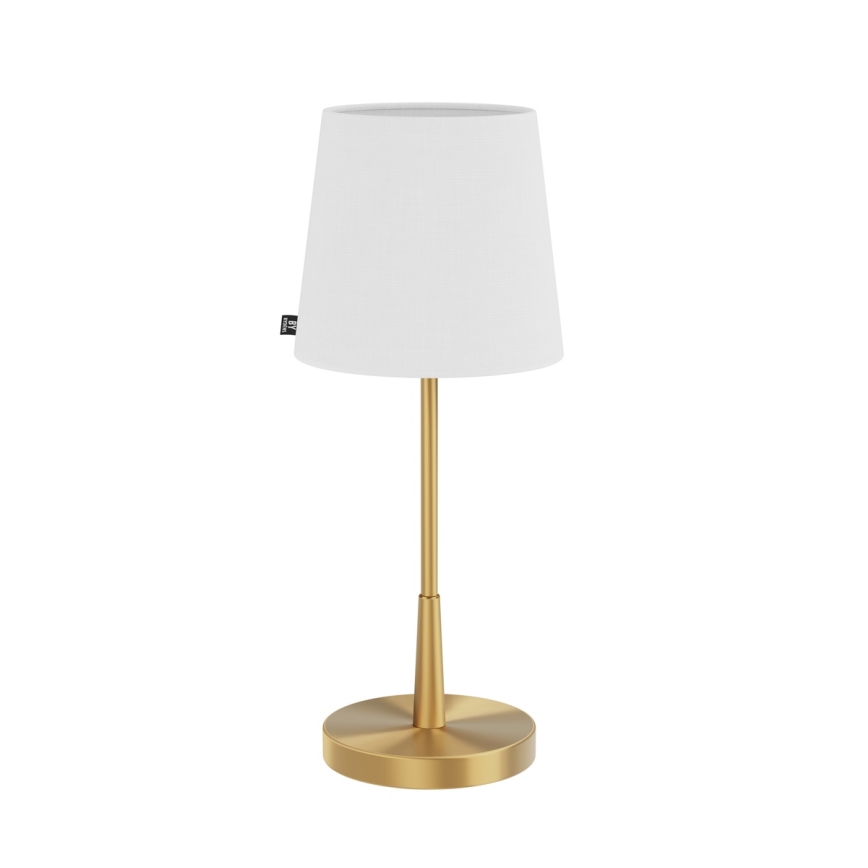 ByRydens - Bordslampa LUMI 1xE27/8W/230V vit/guld 48,5 cm