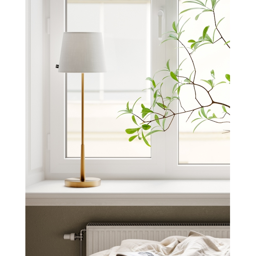 ByRydens - Bordslampa LUMI 1xE27/8W/230V vit/guld 68,5 cm
