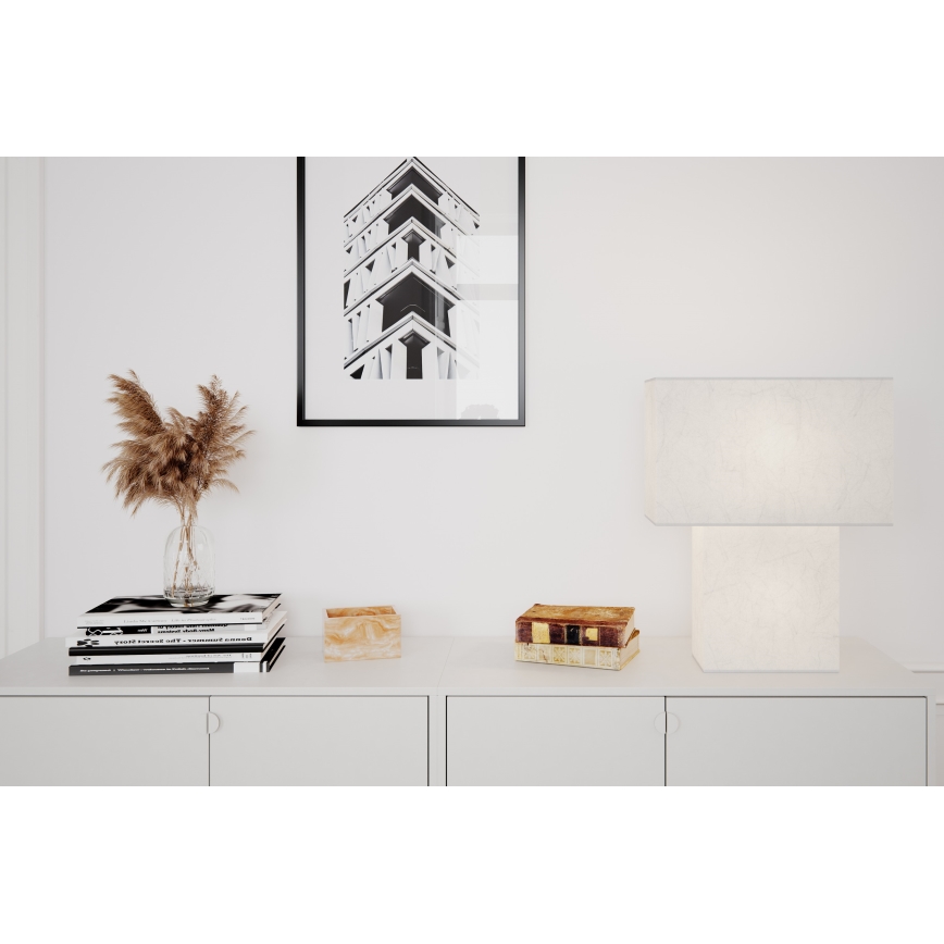ByRydens - Bordslampa iSQUARE 1xE27/8W/230V vit
