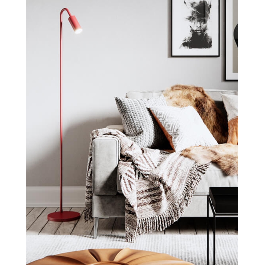 ByRydens - Golvlampa CURVE 1xGU10/7W/230V röd