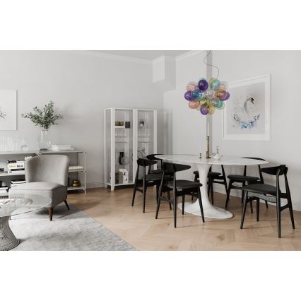 ByRydens - Ljuskrona med textilsladd GROSS 8xG9/4W/230V färgrik
