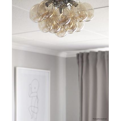 ByRydens - Taklampa GRANDE 3xG9/4W/230V rökig/brun