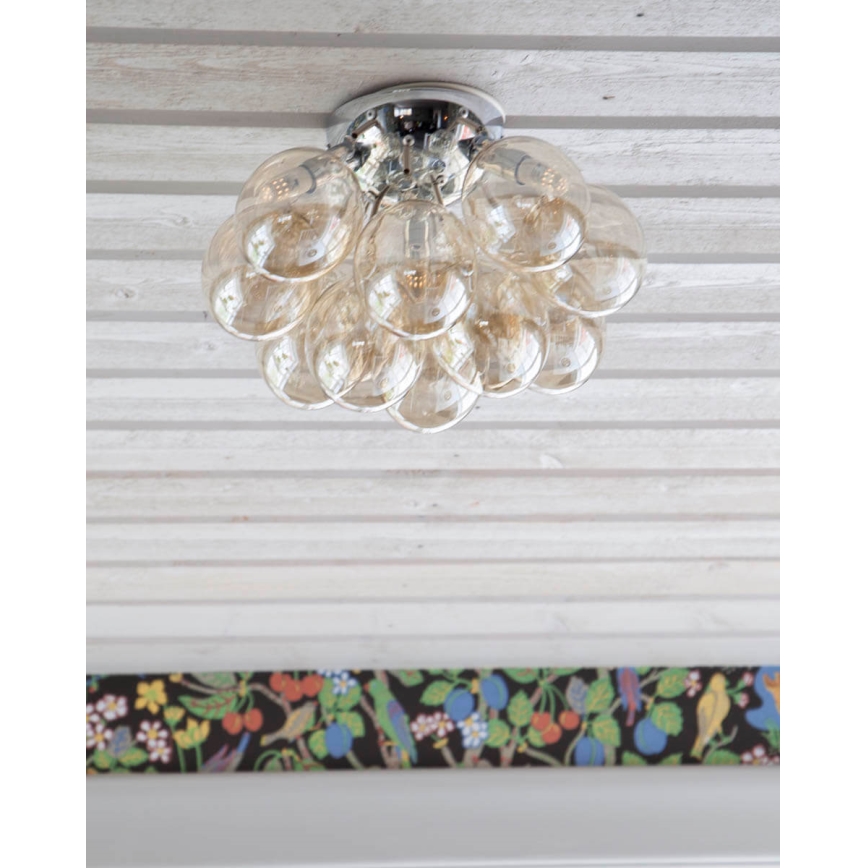 ByRydens - Taklampa GRANDE 3xG9/4W/230V rökig/brun