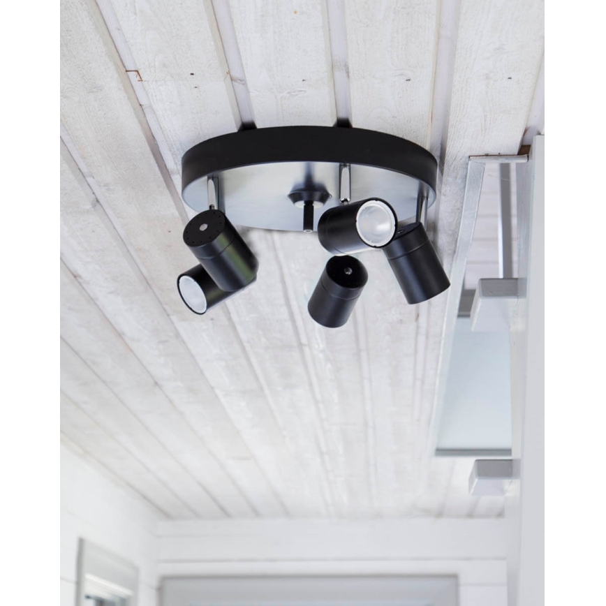 ByRydens - Spotlight CORRECT 5xGU10/7W/230V vit diameter 30 cm