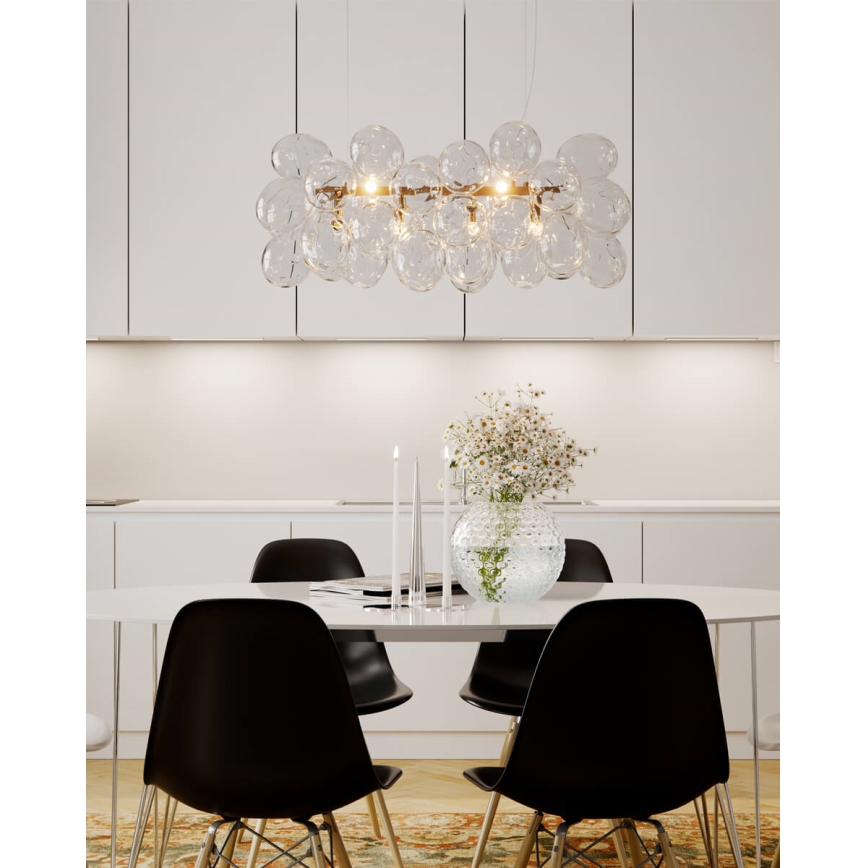 ByRydens - Pendellampa GROSS BAR 8xG9/4W/230V klar