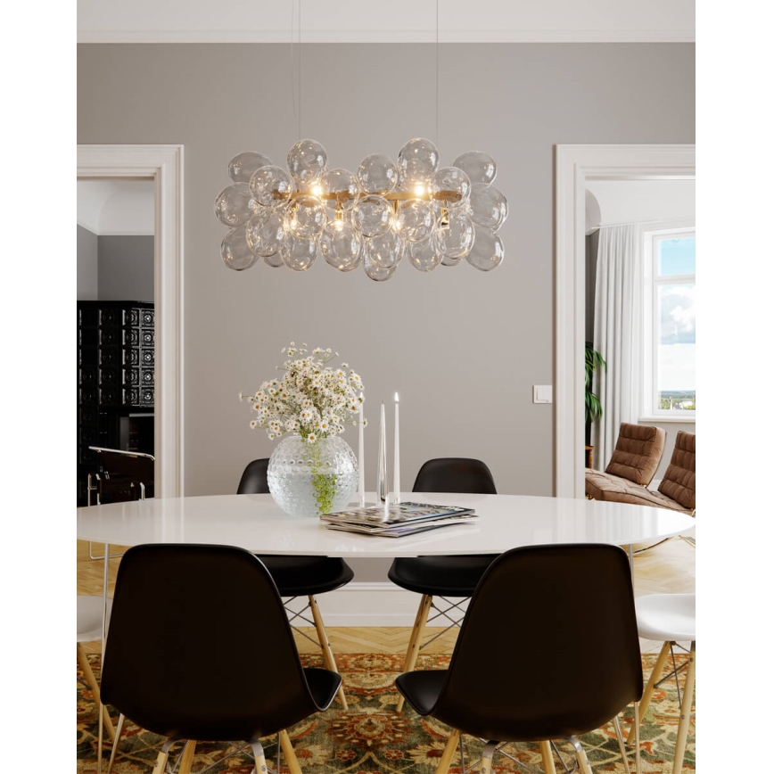 ByRydens - Pendellampa GROSS BAR 8xG9/4W/230V klar