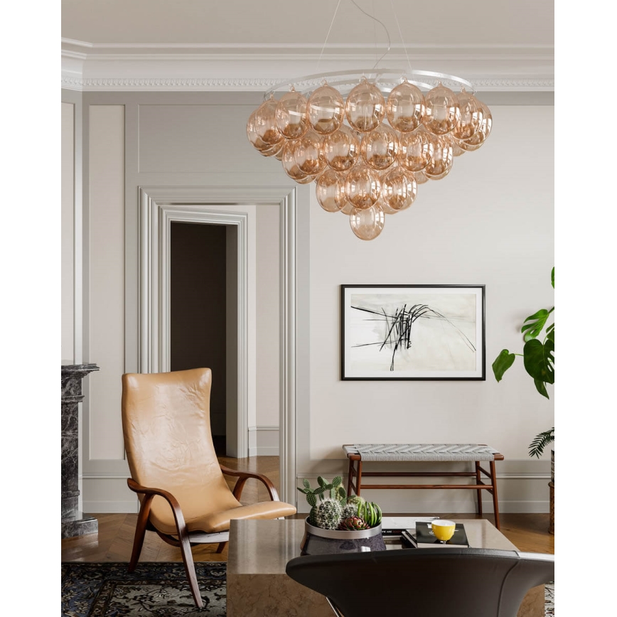 ByRydens - Ljuskrona på vajer GROSS GIANT 8xE27/8W/230V