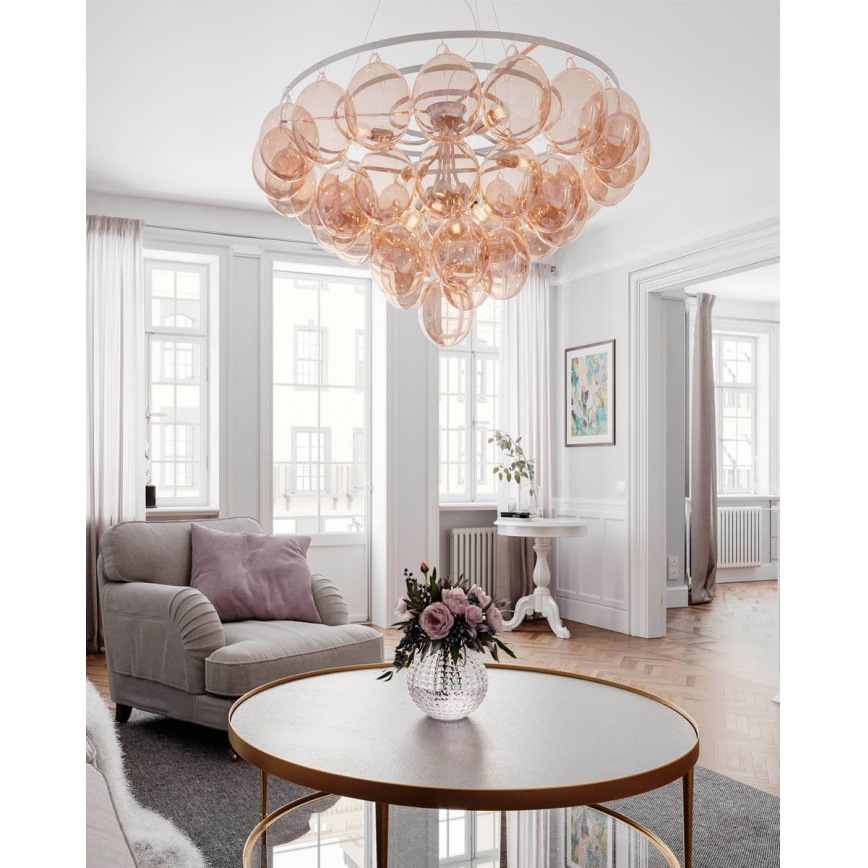 ByRydens - Ljuskrona på vajer GROSS GIANT 8xE27/8W/230V