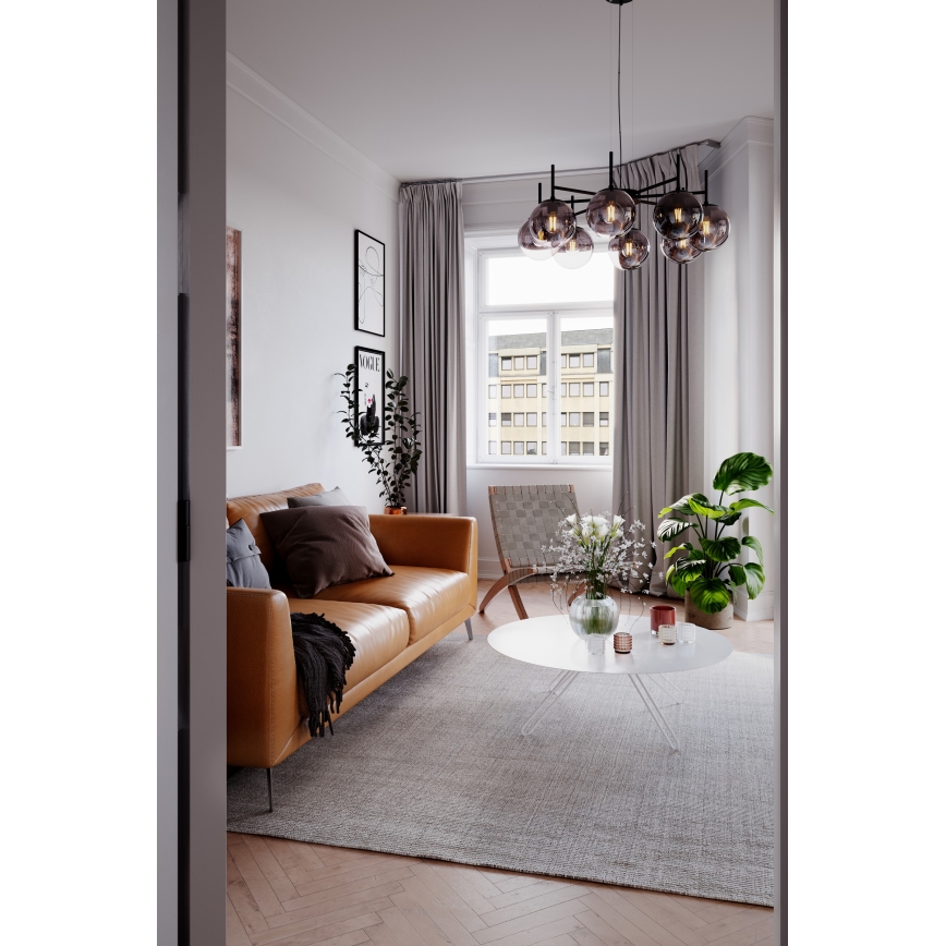 ByRydens - Ljuskrona med textilsladd BOYLE 8xE27/5W/230V